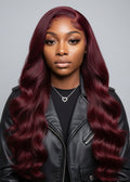99J Burgundy Body Wave Human Hair Bundles