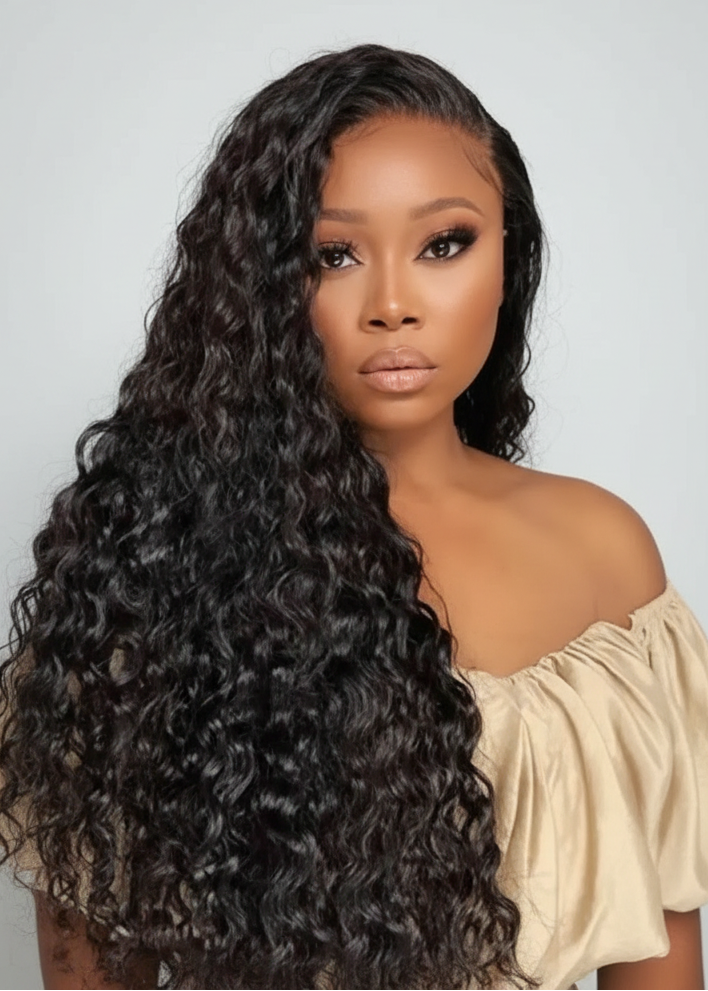 Kinky Curly Human Hair Bundles - Wet and Wavy