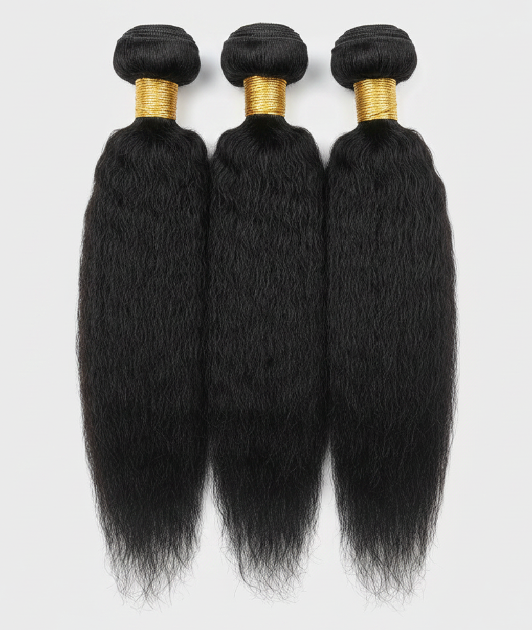 Kinky Straight Human Hair Bundles