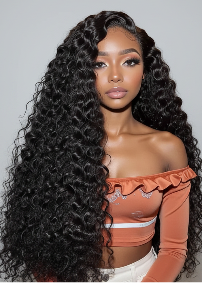Deep Curly Wave Human Hair Bundles